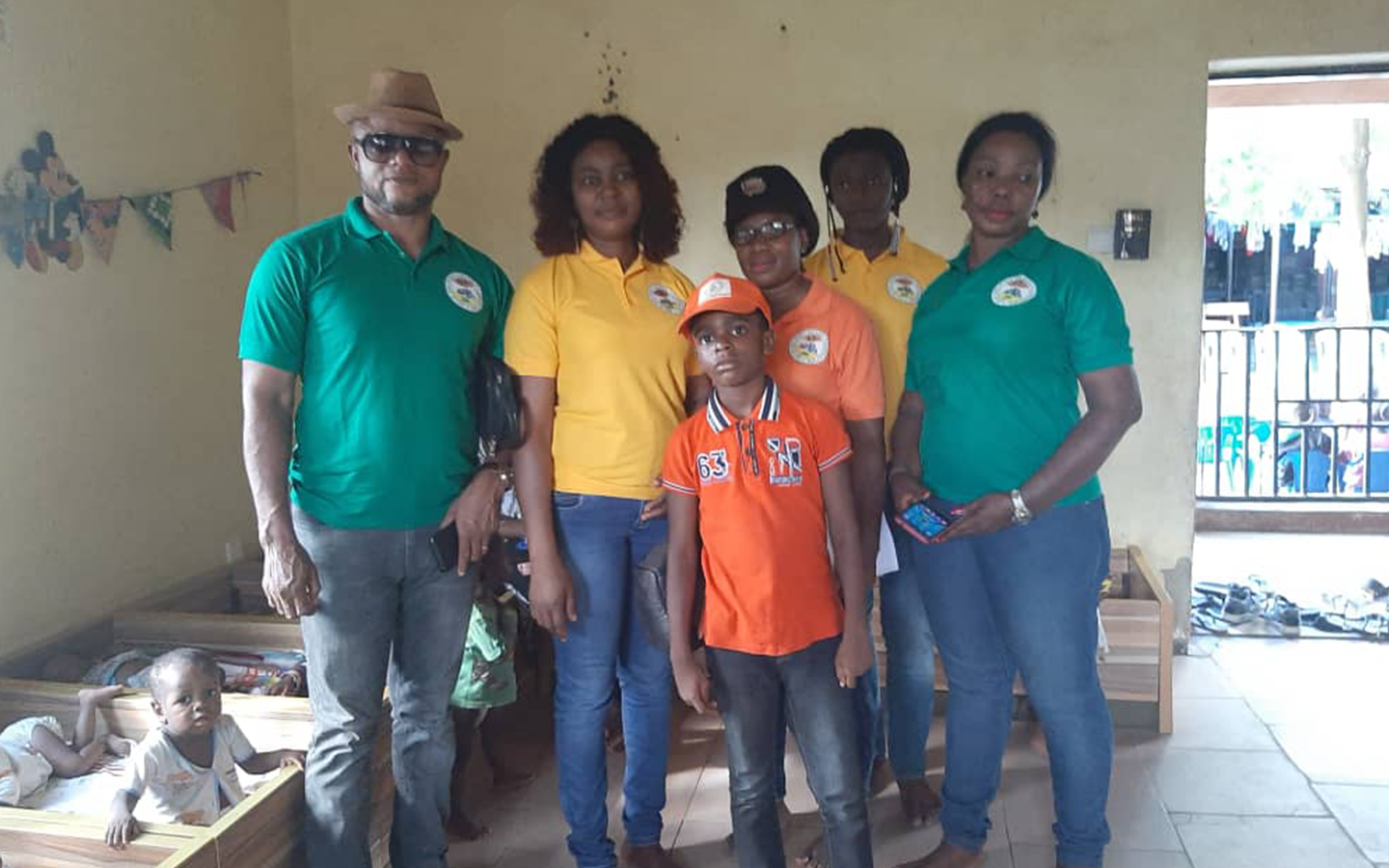 JHF team with some of children at the orphanage