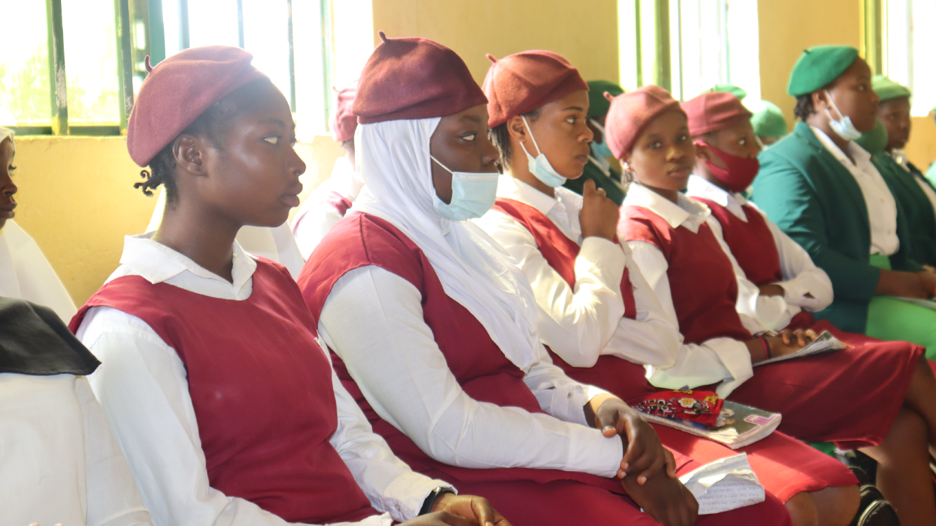 Cross-section-of-the-girls-from-different-schools-listening-to-the-Speaker